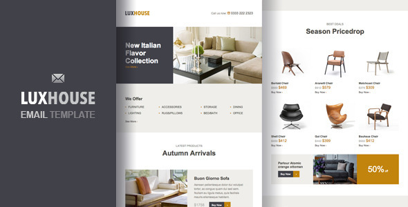 LuxHouse – eCommerce Email Template