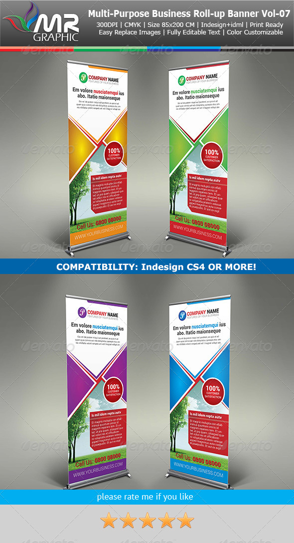Roll Up Banners Graphics Designs Templates From Graphicriver