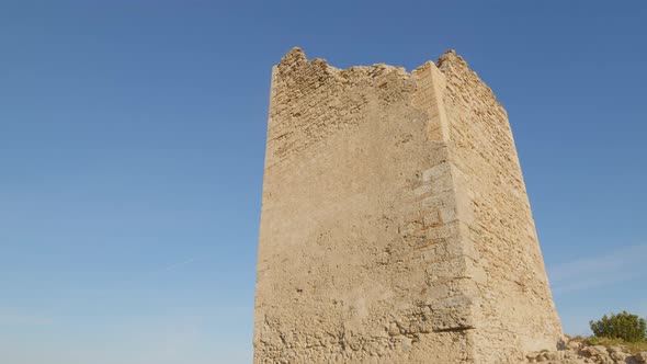 Ancient Medieval Defensive Tower in the Village of Condojanni City