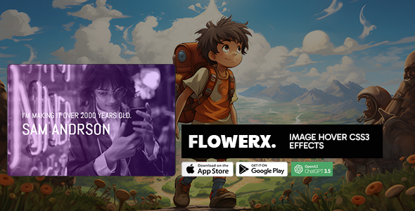 Flowerx - CSS3 Image Hover Effects