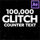 Glitch Counter Text Animation - VideoHive Item for Sale