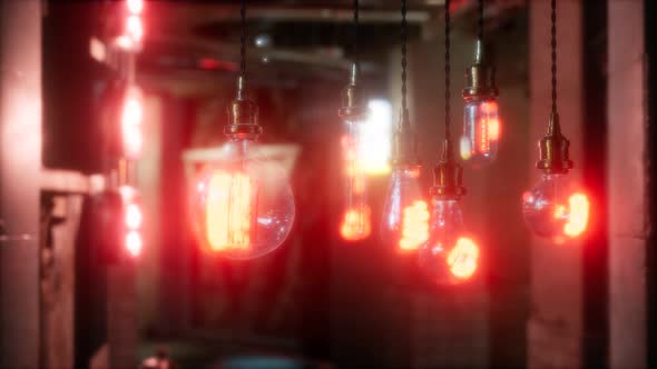 Old Retro Vintage Incandescent Light Bulb alt