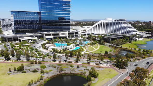 Aerial View of a Resort Hotel in Australia