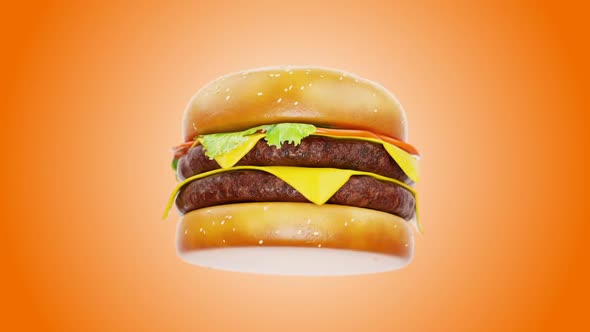 Burger Animation 1 [Transparent] High Quality (3000x3000)