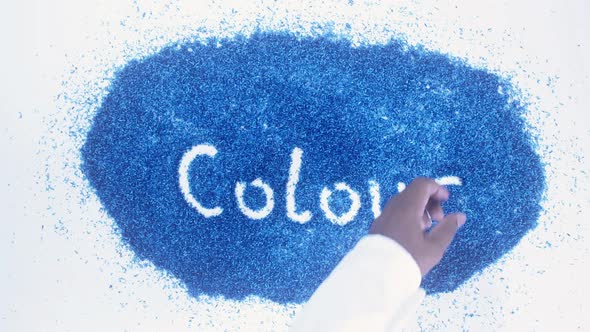 Blue Writing Colour