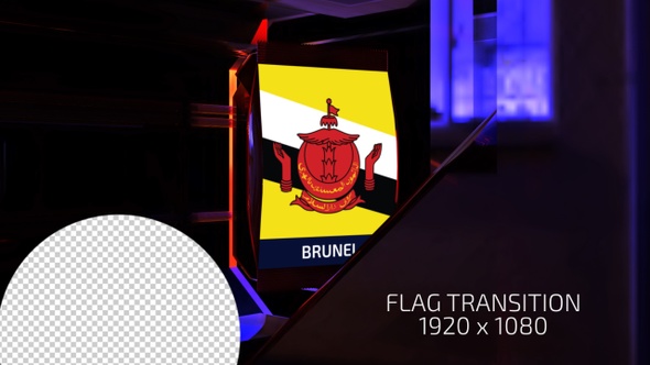 Brunei Flag Transition