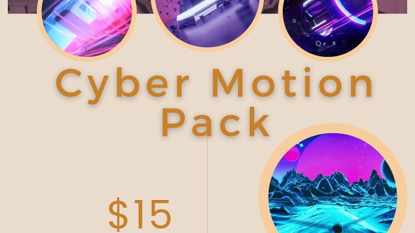 4K Cyber Motion Graphics Pack for visuals