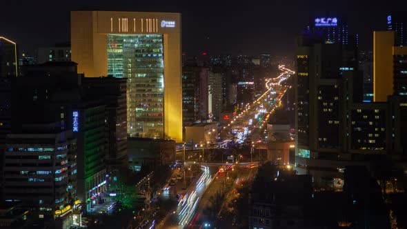 Dongcheng District By Beijing Buildings in China Timelapse