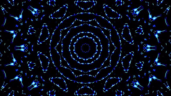 abstract light governing blue color, kaleidoscope