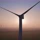 Close-up of wind turbine blades at sunset or sunrise. - VideoHive Item for Sale