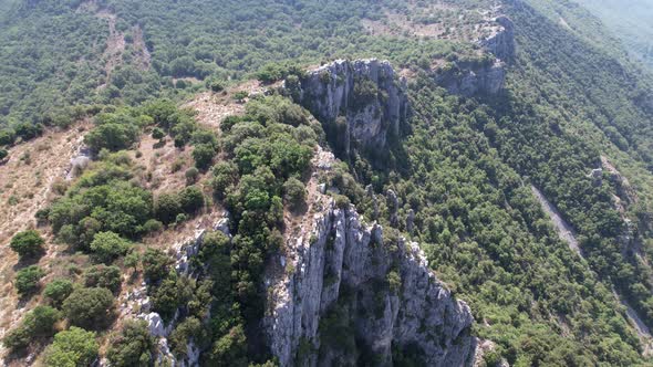 Drone flight around the Bau of St Jean in France