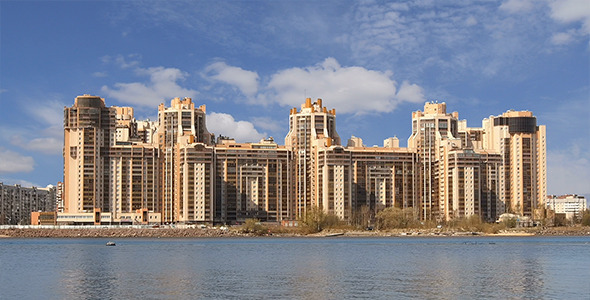 City Buildings And Clouds alt