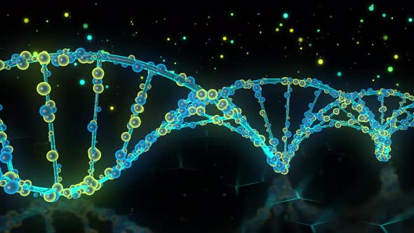 DNA molecule structure futuristic sci-fi