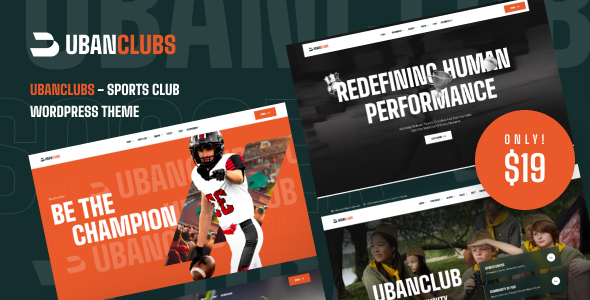 Ubanclubs - Sports Club WordPress Theme