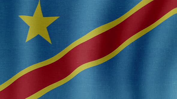 The National Flag Democratic Republic of the Congo