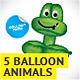 5 Balloon Animals - GraphicRiver Item for Sale