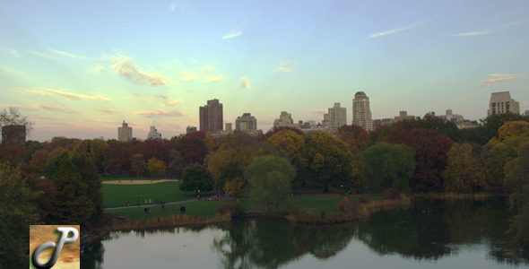 Turtle Pond in Central Park NYC Sunset