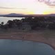 Flying Over Beautiful Lake at Sunset in Australia - VideoHive Item for Sale