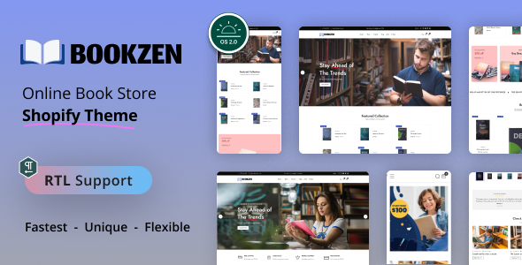 Bookzen - Books Store Shopify 2.0 Theme