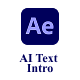 AI Text Intro - VideoHive Item for Sale