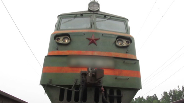 Train Passes Over Camera