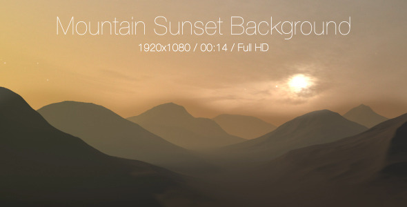 Mountain Sunset Background