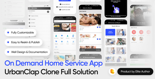 UClap - On Demand Home Service App | UrbanClap Clone | Android App with Interactive Admin Panel