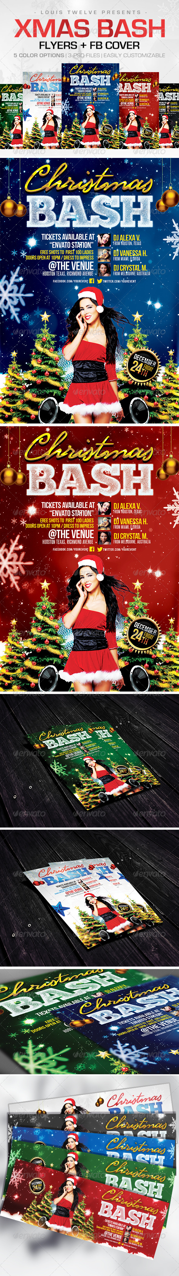 Christmas Bash | Flyers + FB Cover