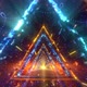 Triangle Tunnel Space Motion Loop Background - VideoHive Item for Sale