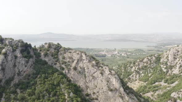 Rocky Steep Mountain Ridge