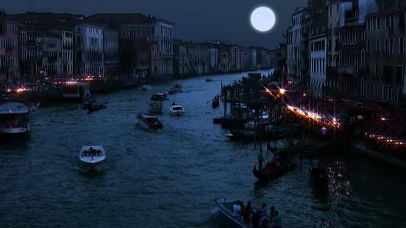 Full Moon Over Grand Canal
