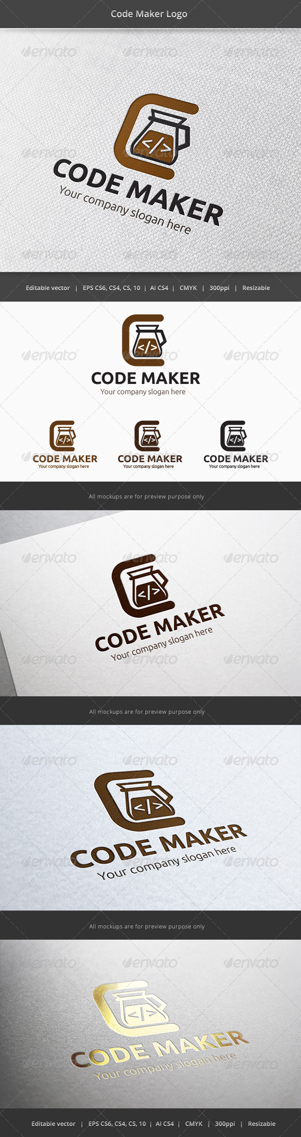 Code Maker Coffee Machine Logo