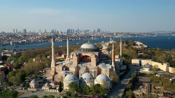 Istanbul City Sea And Hagia Sophia Quarantine Hyperlapse 