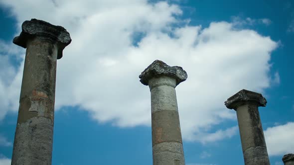 Antic Roman ruins Timelapse