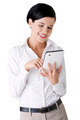 Business woman holding tablet computer with touchpad. - PhotoDune Item for Sale