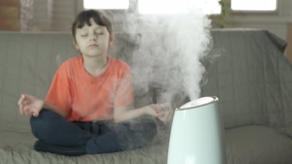 Practicing Yoga By Humidifier