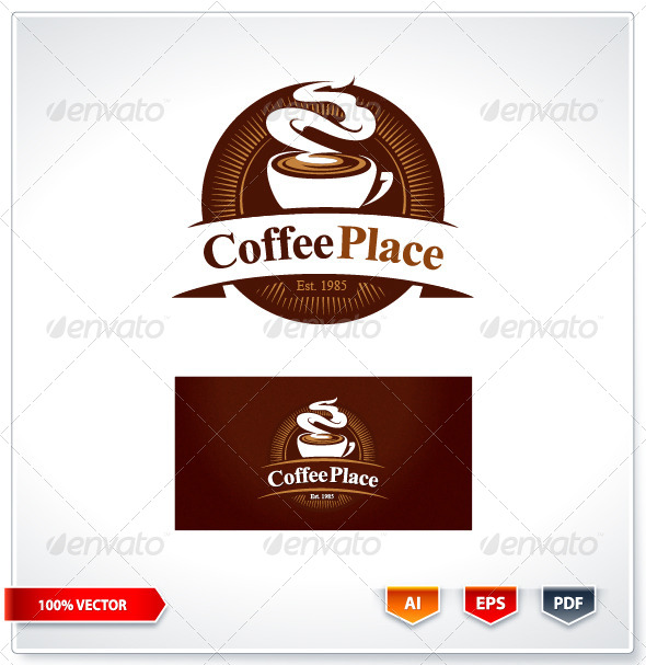 Coffee Place Logo Template