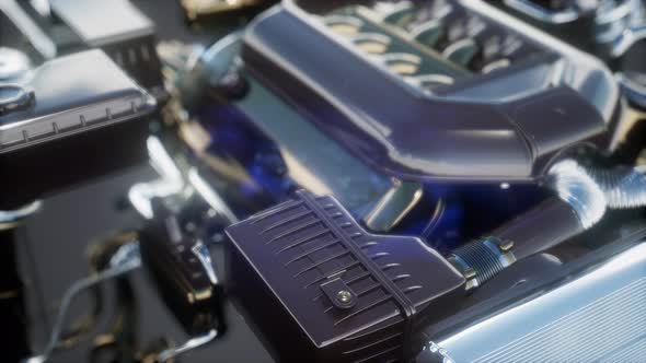 Detailed Car Engine and Other Parts alt