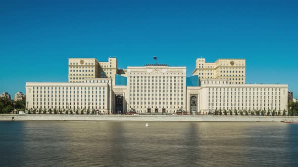 Ministry of Defence of the Russian Federation Building. Moscow, Russia