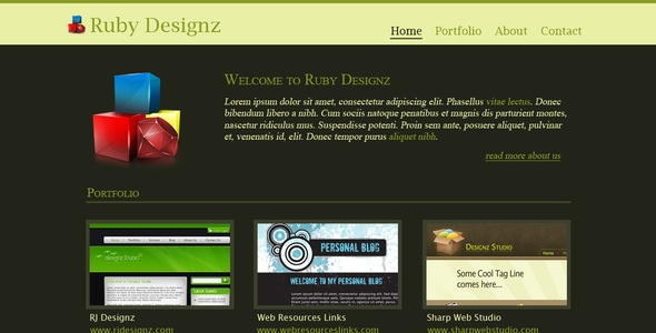 Ruby Designz Business Template
