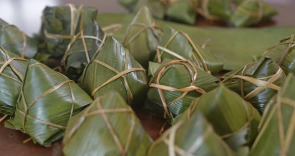 Homemade rice dumpling for Chinese dragon boat festival