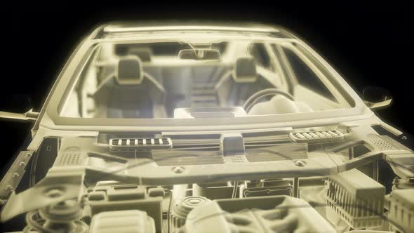 Detailed Car Engine and Other Parts alt