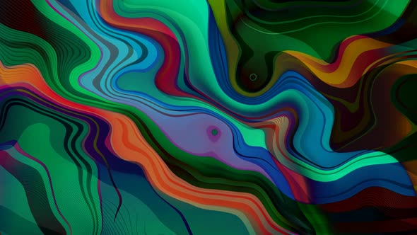 Colorful Wavy marble liquid Animated background