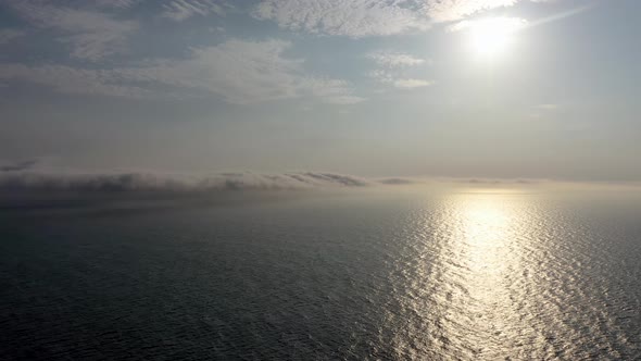 Flying Above the Clouds at Dawros in County Donegal - Ireland