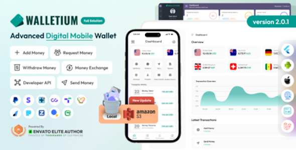 Walletium - Digital Wallet and Payment Gateway Full Solution