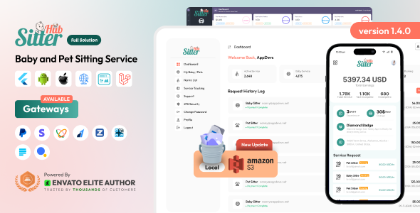SitterHub - Baby and Pet Sitting Services Platform Full Solution