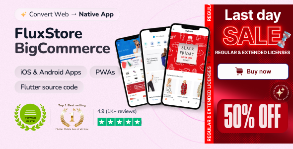 FluxStore BigCommerce - Flutter E-commerce Full App