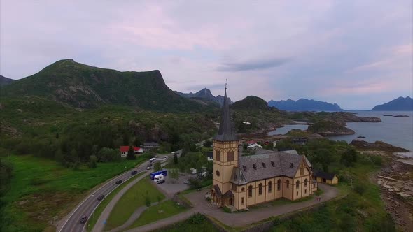 Lofoten cathedral in Norway