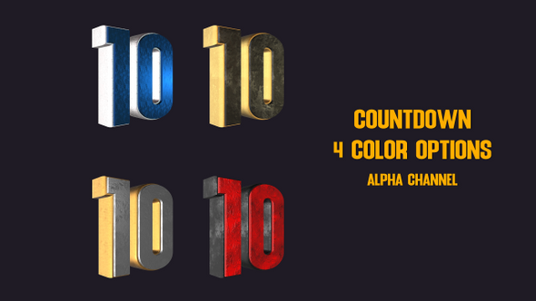 Countdown 4 Color Options