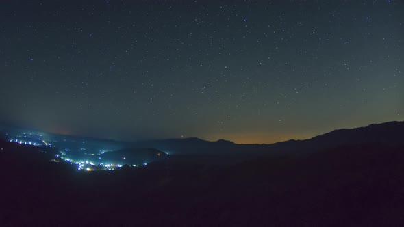 Beautiful Star Trails and space dust in the universe,